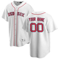 Custom Boston Red Sox Gray Home Replica Custom Jerseys