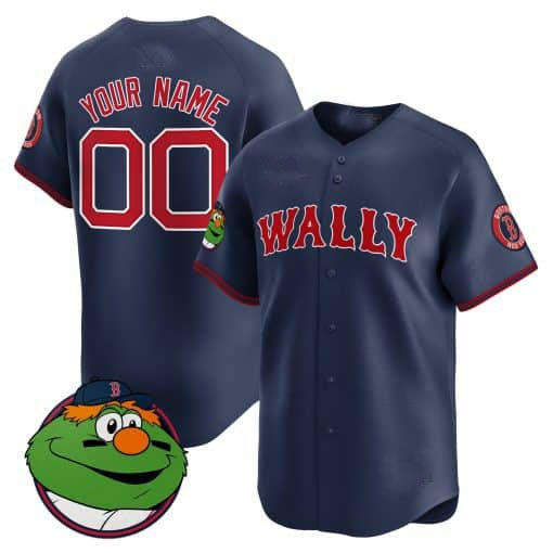 Custom Boston Red Sox Wally Stitched Limited Jersey