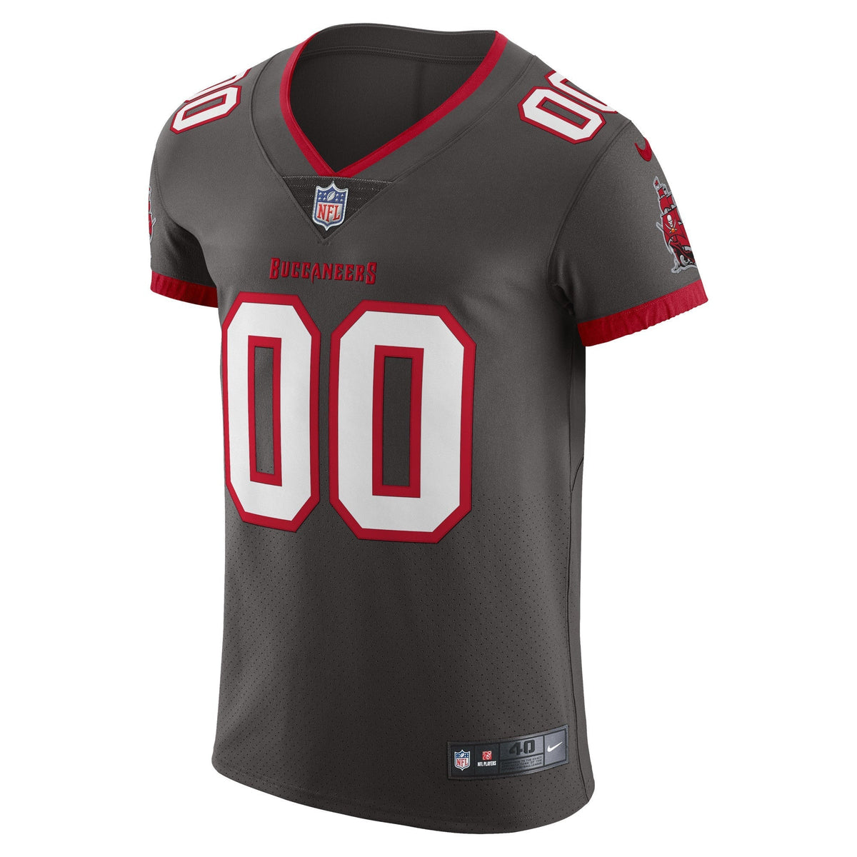 Tampa Bay Buccaneers Pewter Stitched Elite Custom Alternate Jersey