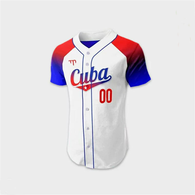 Custom Cuba White 2023 World Classic Jersey Men Women Youth Stitches Jerseys