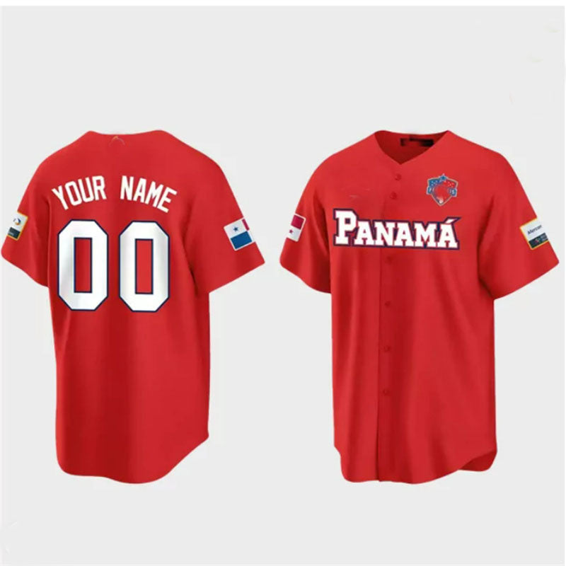 Custom Panama 2023 World Classic Jersey Men Women Youth Red Stitches Jerseys