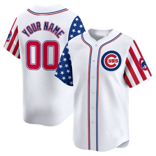 Custom Chicago Cubs 2024 Independence Day Stitched Limited Jersey