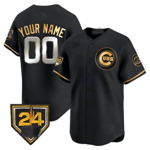 Custom Chicago Cubs 2024 Spring Training Patch Stitched Limited V2 Jersey
