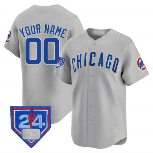 Custom Chicago Cubs 2024 Spring Training Patch Stitched Limited V2 Jersey