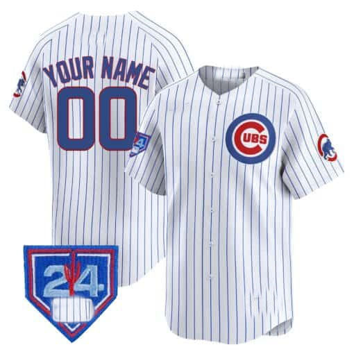 Custom Chicago Cubs 2024 Spring Training Patch Stitched Limited V2 Jersey