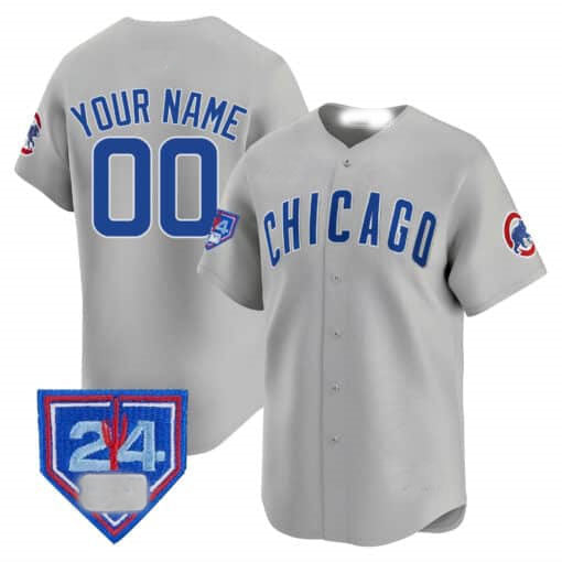 Custom Chicago Cubs 2024 Spring Training Patch Stitched Limited Jersey