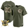 Custom Chicago Cubs Armed Forces Day Stitched Limited Jersey
