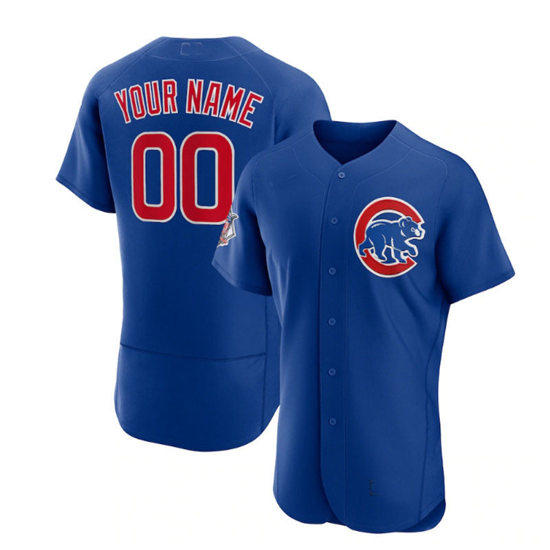 Custom Chicago Cubs Alternate Authentic Jersey Royal Jerseys