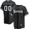 Custom Chicago White Sox City Connect Jersey Black