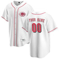 Custom Cincinnati Reds White Home Replica Custom Jerseys