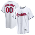 Custom Cleveland Guardians White Replica Custom Jerseys