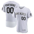Custom Colorado Rockies White Home Authentic Custom Jerseys