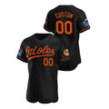Custom Baltimore Orioles 2022 Little League Classic Black Stitched Jerseys