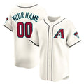 Custom Arizona Diamondbacks Home Limited Jersey Cream Jersey