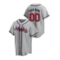 Custom Atlanta Braves Gray Men Youth And Women Jerseys