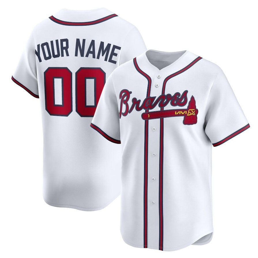 Custom Atlanta Braves Home Limited Jerseys