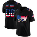 Custom B.Ravens Football Black Limited Fashion Flag Stitched Jerseys