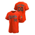 Custom Baltimore Orioles Game Orange Stitched Jerseys