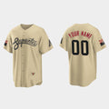 Custom 2022 Jerseys A.Diamondback Gold Stitched City Connect Jersey