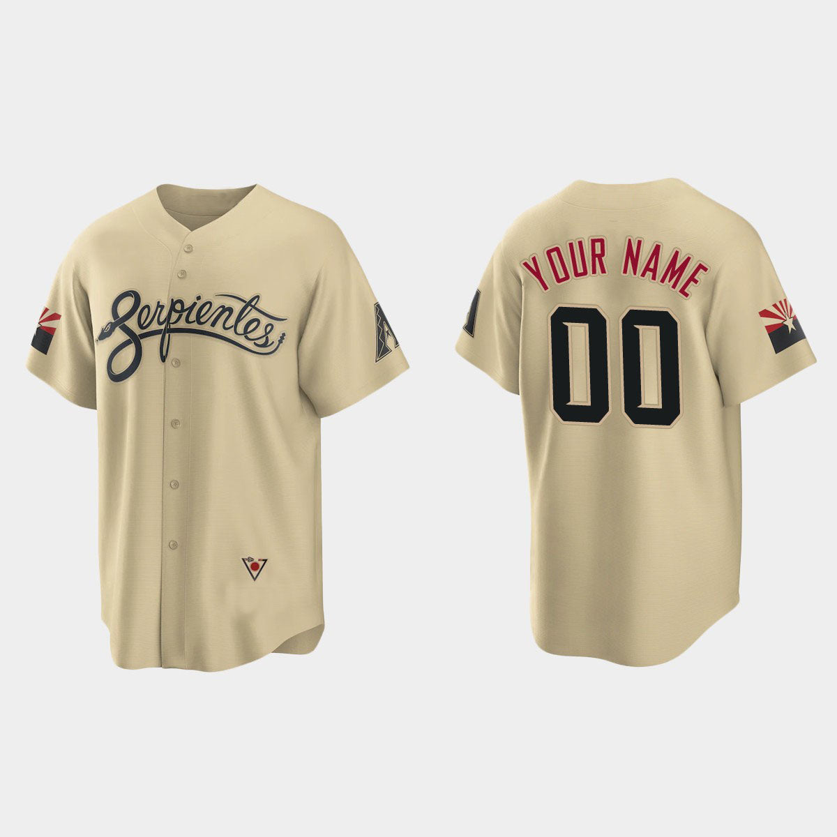 Custom 2022 Jerseys A.Diamondback Gold Stitched City Connect Jersey