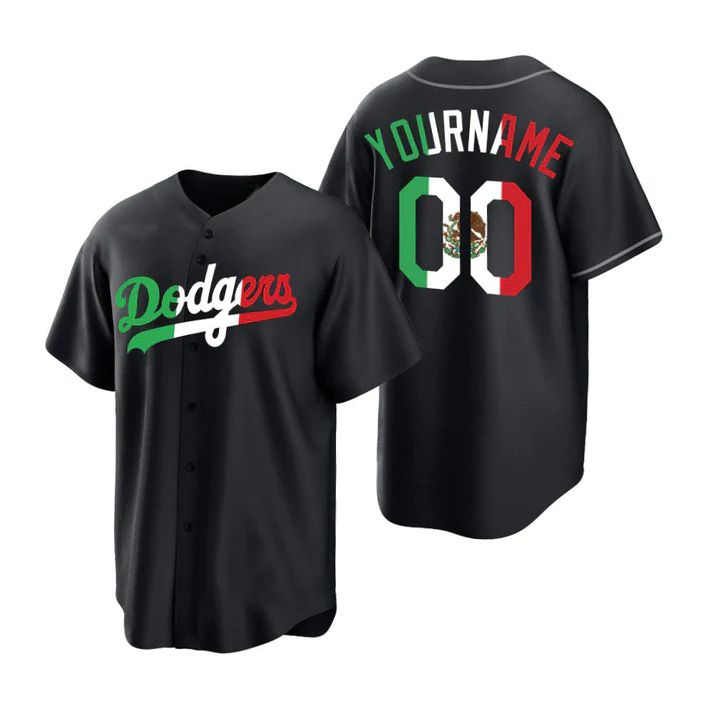 Custom Los Angeles Dodgers Black Fashion Stitched Jerseys Men Youth Women Letter And Numbers Jerseys