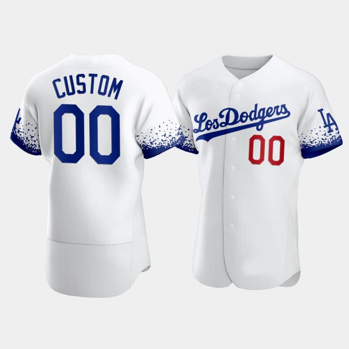 Custom Los Angeles Dodgers Fashion White Stitched Jerseys