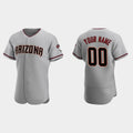 Mens Custom A.Diamondback Stitched Gray 2022 Road Jersey
