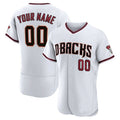 Mens Custom A.Diamondback Stitched White Jersey