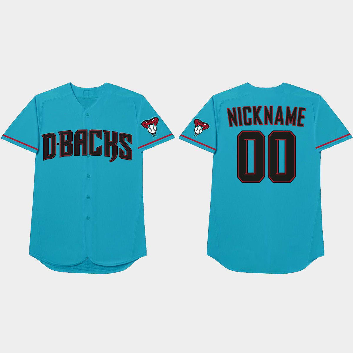 2022 Custom BasebStitched Jerseys Arizona Diamondbacks Blue Players Weekend Nickname Jersey