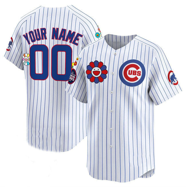 Custom Chicago Cubs White 2025 Tokyo Series Limited Jersey