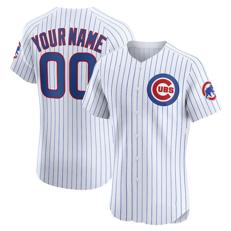 Custom Chicago Cubs Home Elite Jerseys