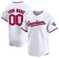 Custom Cleveland Guardians White Home Limited Jersey