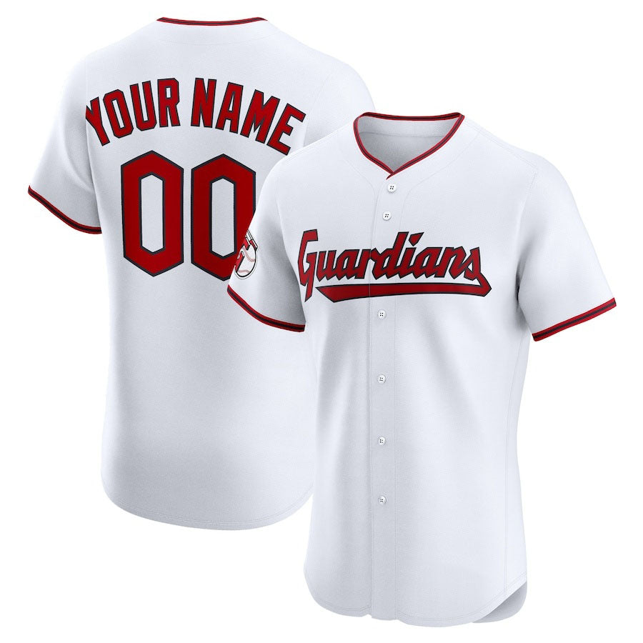 Custom Cleveland Guardians Home Elite Jerseys