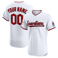 Custom Cleveland Guardians Home Elite Sponsor Patch Jerseys