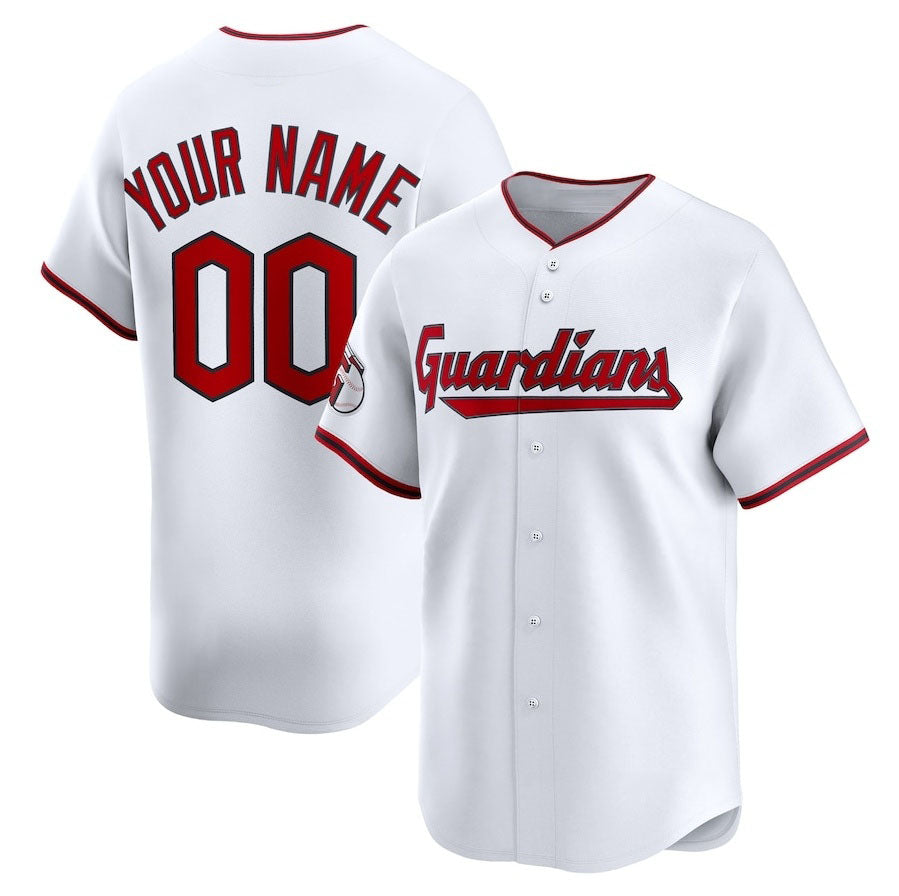 Custom Cleveland Guardians Home Limited Jerseys