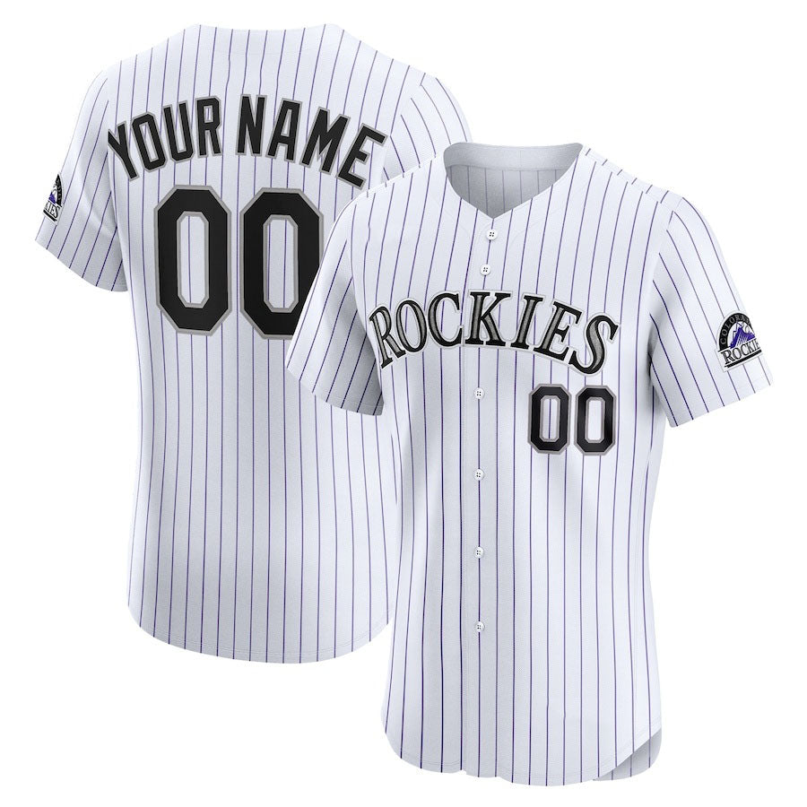 Custom Colorado Rockies Home Elite Jerseys