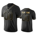 Custom B.Ravens Any Team and Number and Name Black Golden Edition American Jerseys Stitched Jerseys