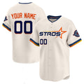Custom Houston Astros Cream 2025 City Connect Limited Jersey