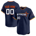 Custom Houston Astros Navy 2025 City Connect Limited Jersey