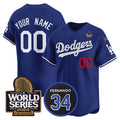 Custom Los Angeles Dodgers Royal 2024 World Series Limited Jersey