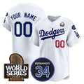 Custom Los Angeles Dodgers White 2024 World Series Limited Jersey