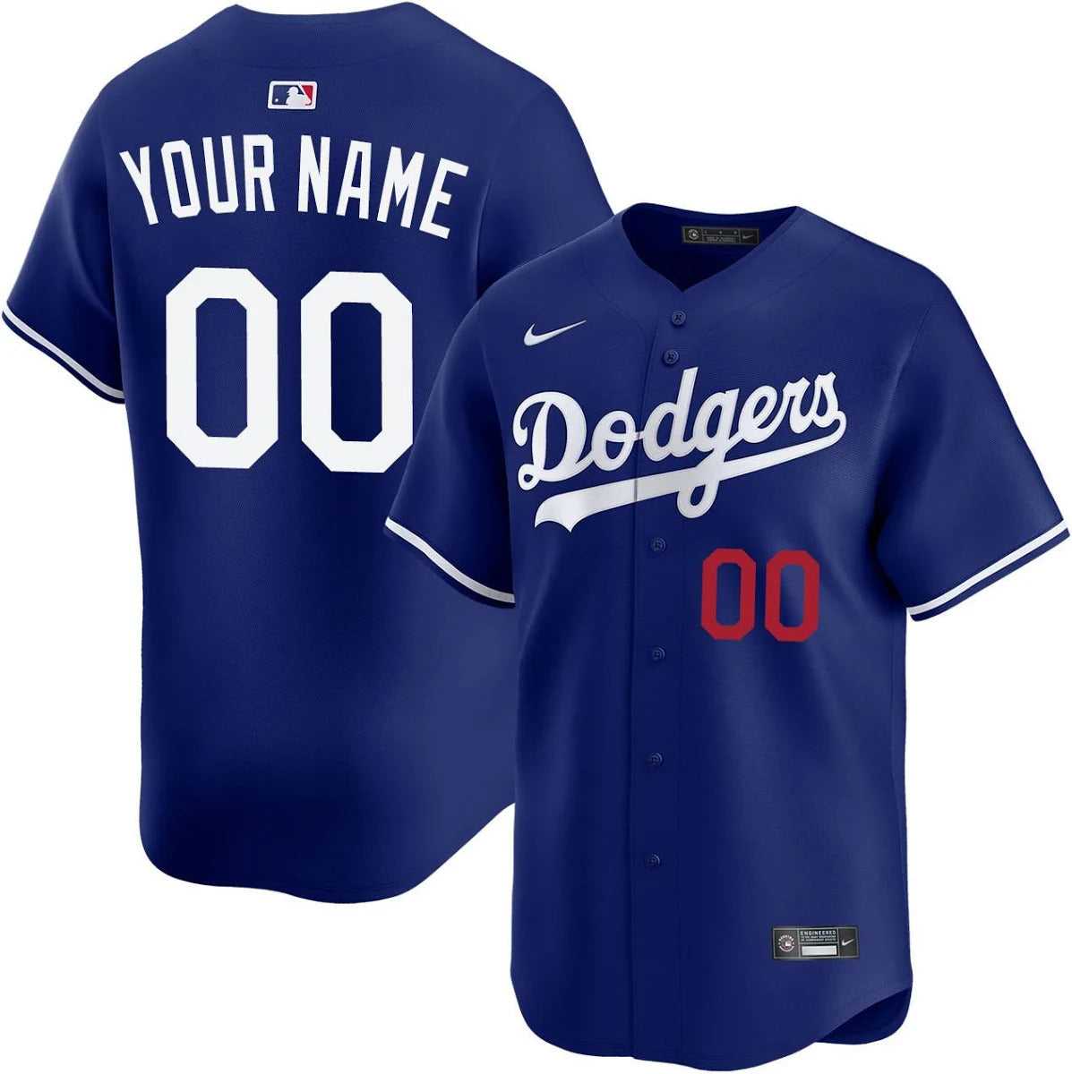 Custom Los Angeles Dodgers Jersey Royal Blue