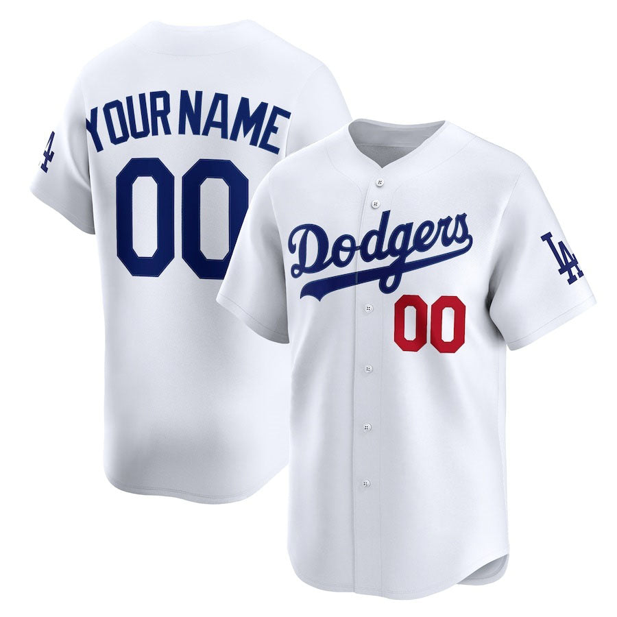 Custom Los Angeles Dodgers Home Limited Jersey Jersey