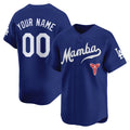 Custom Los Angeles Dodgers Royal Mamba Stitched Limited Custom Jersey
