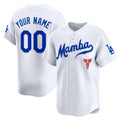 Custom Los Angeles Dodgers White Mamba Stitched Limited Jersey