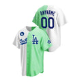 Custom Los Angeles Dodgers jersey 2022 All Star Game White Green Split Annivers Jerseys