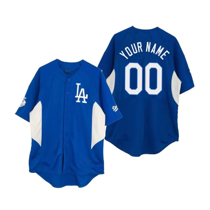 Custom Los Angeles Dodgers jerseys Blue Stitched Jerseys