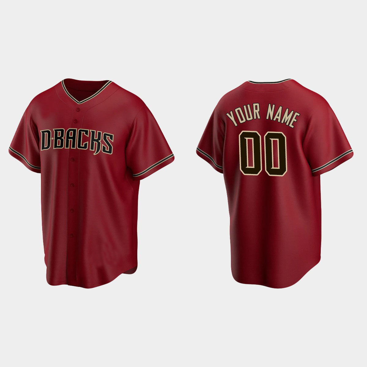 Custom Men Youth Women A.Diamondback Red Jersey