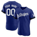 Custom Los Angeles Dodgers Roya City Connect Stitched Jerseys