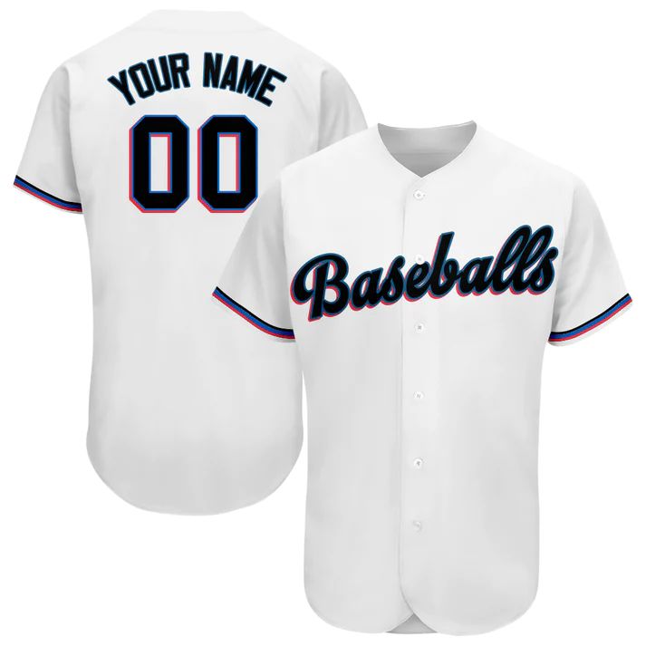 Custom Miami Marlins Stitched T Shirt Jerseys